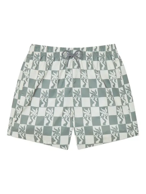 Boardies graphic-print swim shorts