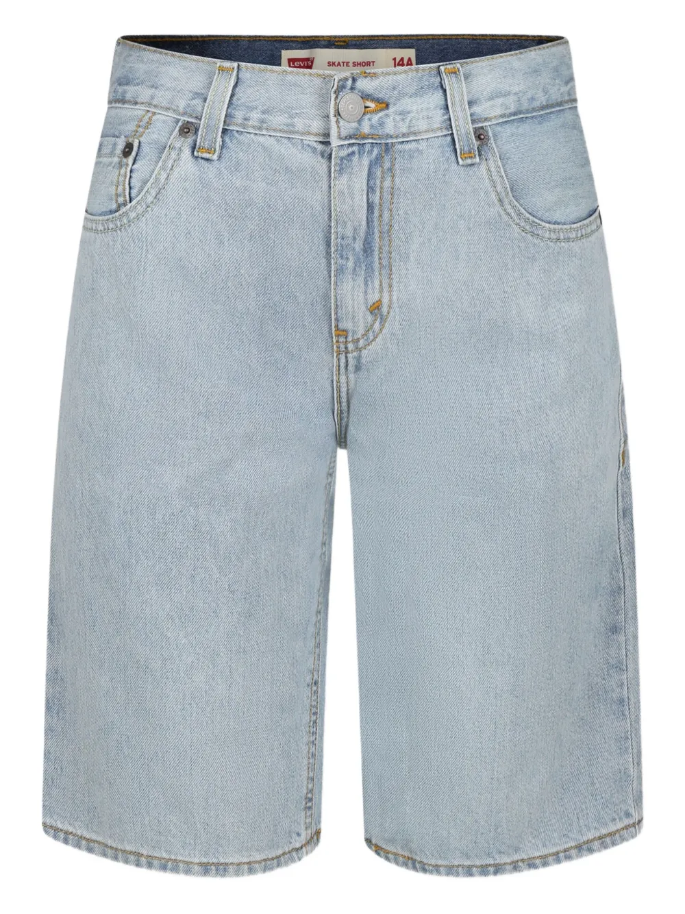 Levi's Kids ウォッシュド デニムショーツ - ブルー Levi's Kids ウォッシュド デニムショーツ - ブルー