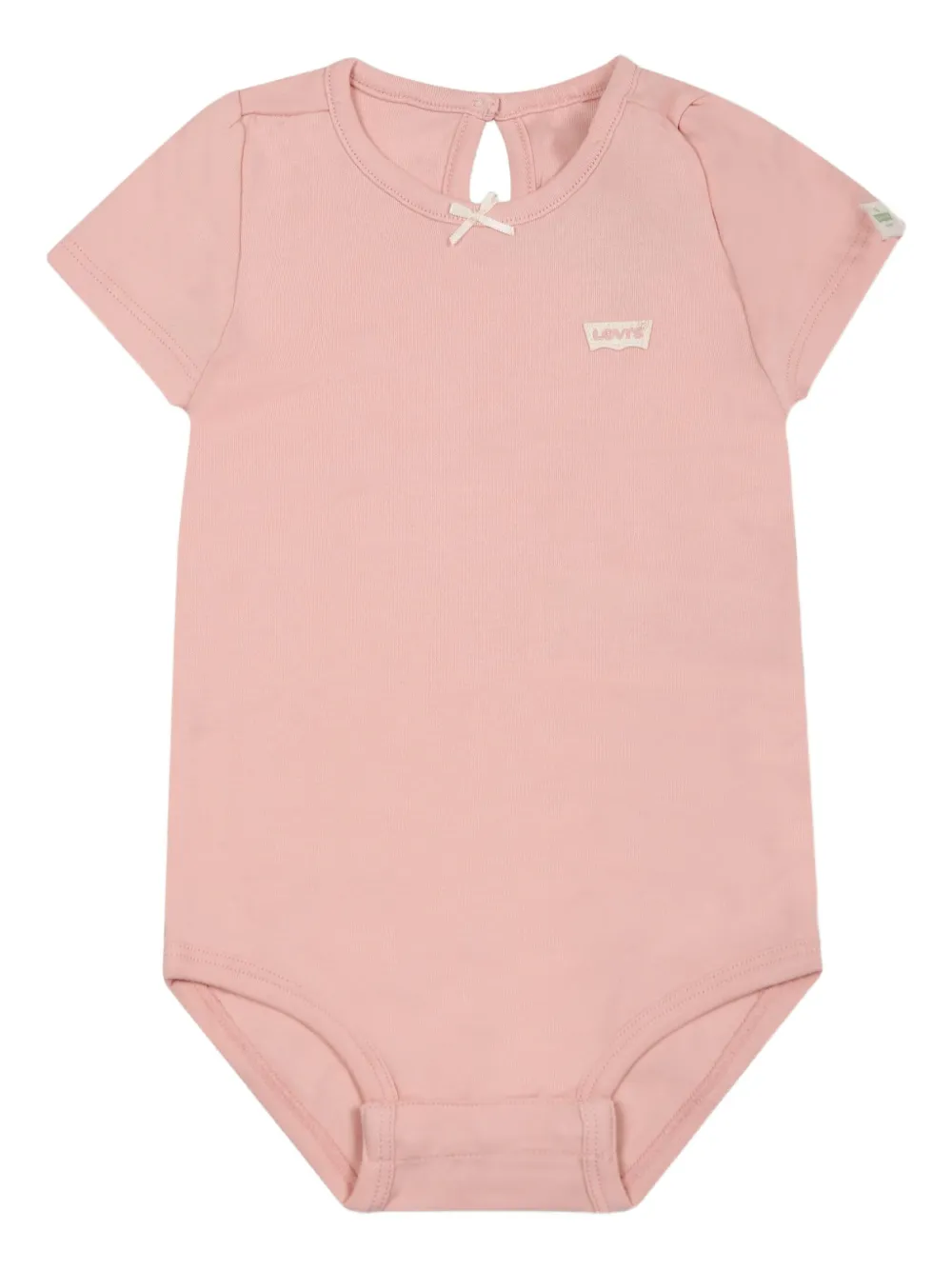 Shop Levi's Logo-embroidered Babygrow Set In Pink