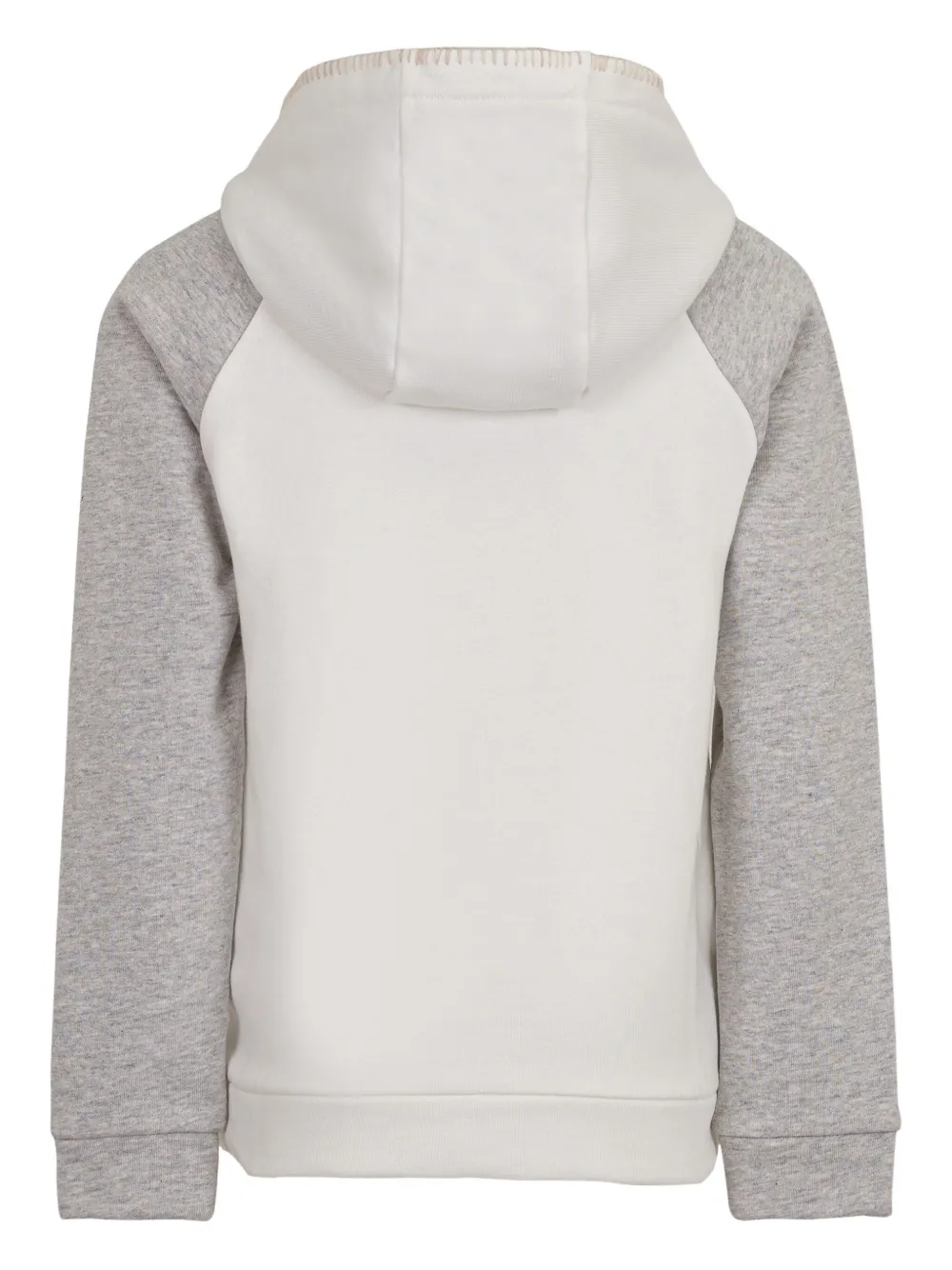 Eleventy Kids Hoodie met geborduurd logo Wit