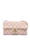 CHANEL Pre-Owned 2014 Jumbo Quilted Calfskin Triple Stitched Flap crossbody bag - Brown