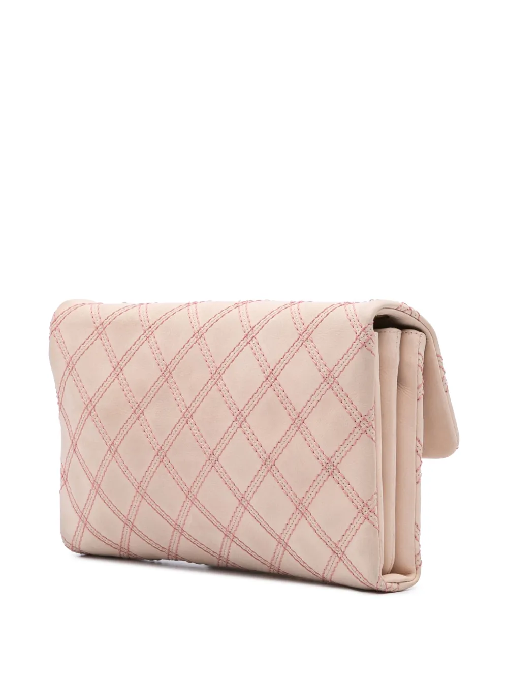 CHANEL Pre-Owned شنطة كروس كبيرة جلد مبطنة بخياطة ثلاثية وقلاب 2014 | كلاسيكيات | Image 2