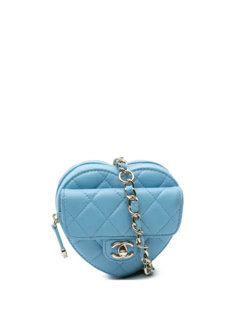 CHANEL Pre-Owned شنطة وسط 'CC إين لوف هارت' جلد صغيرة 2021