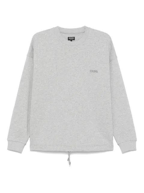 Zegna sudadera con logo bordado