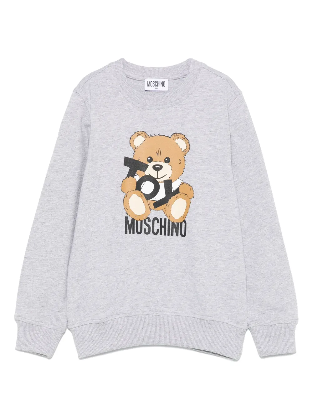 Moschino Kids Sweater met teddybeerprint Grijs