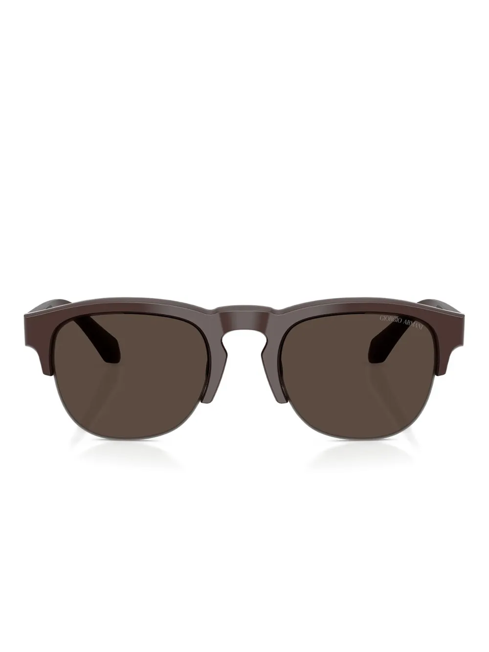 Giorgio Armani round-frame sunglasses | Brown | Image 1