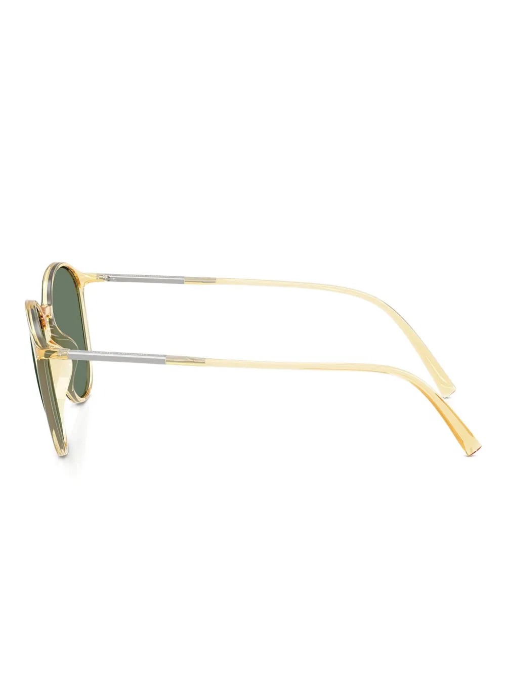 Giorgio Armani Zonnebril met rond montuur Geel