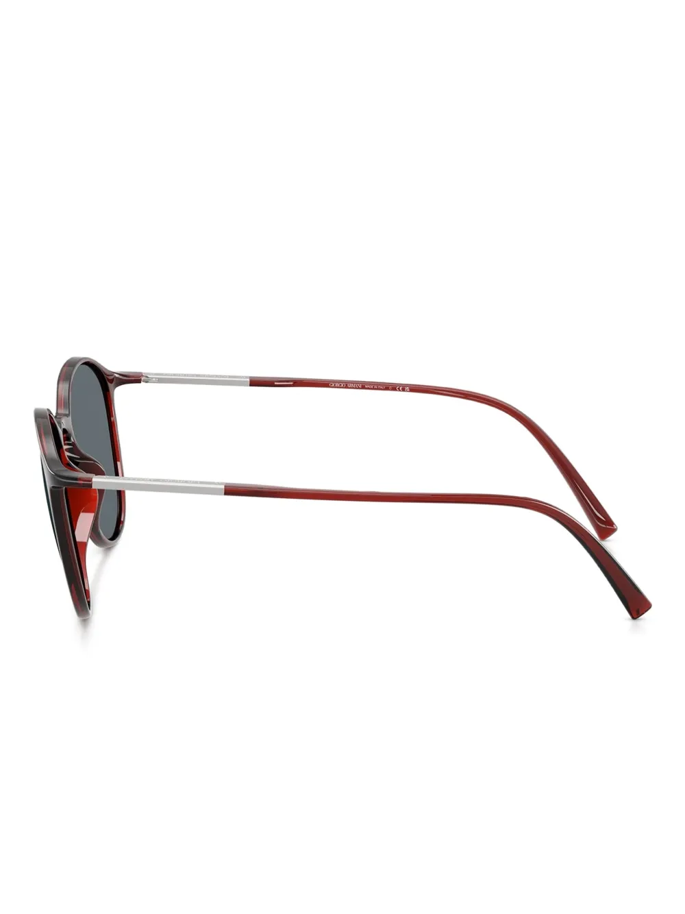 Giorgio Armani Zonnebril met rond montuur Rood