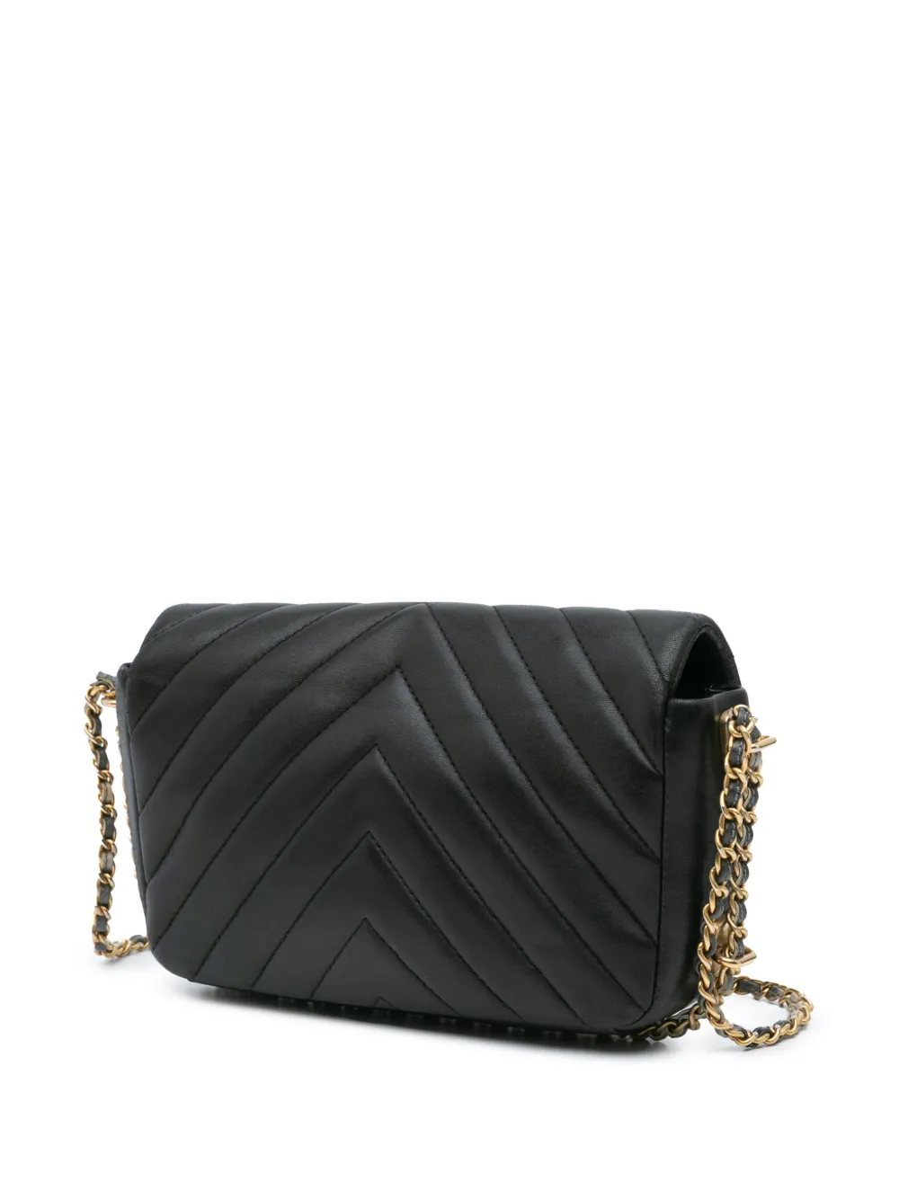 CHANEL Pre-Owned 2018 Mini Rectangular Chevron Lambskin Chain Around Flap crossbody bag | Pre-Owned | Image 2