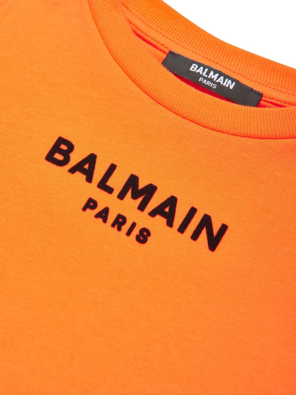 Balmain Kids T-shirt met logo Oranje