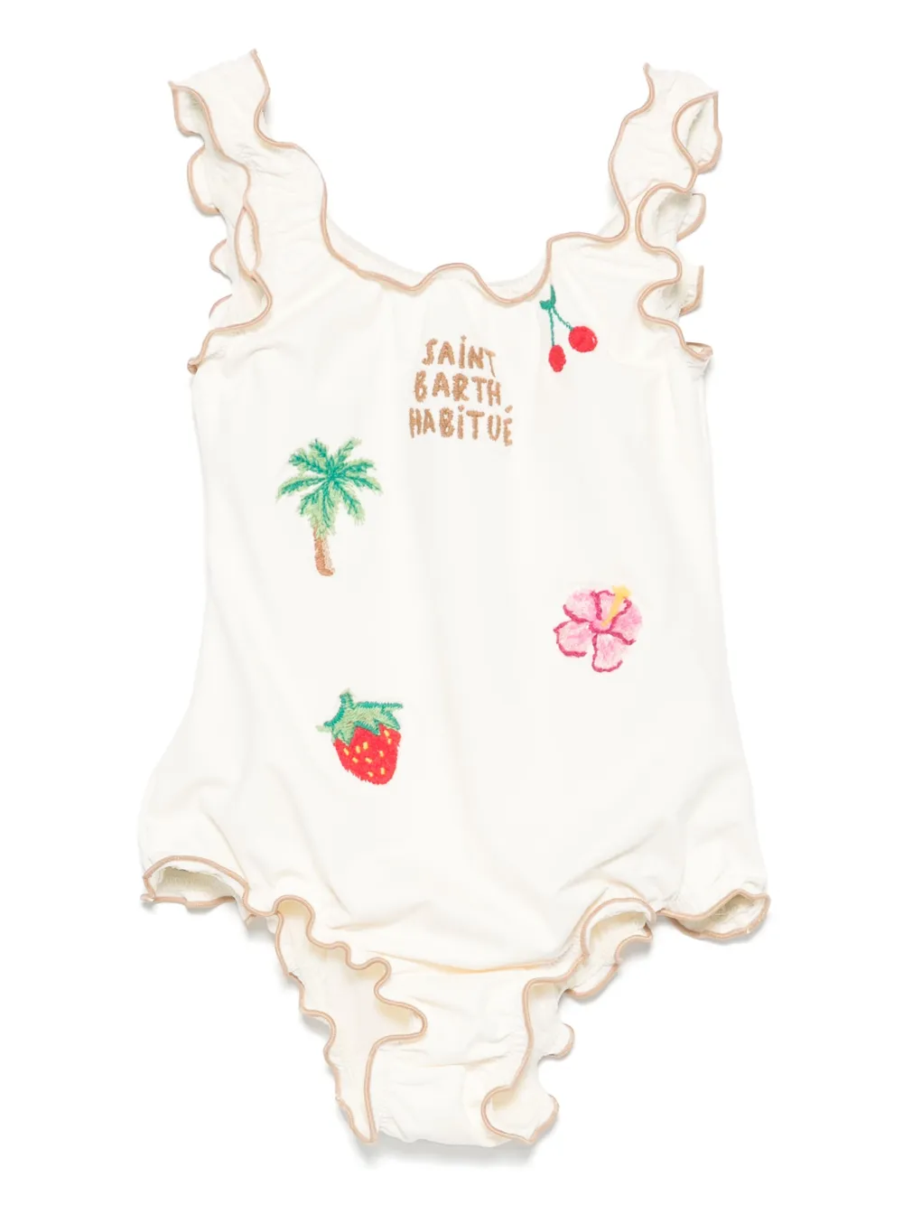 MC2 Saint Barth Kids Clio ワンピース水着 - ニュートラル MC2 Saint Barth Kids Clio ワンピース水着 - ニュートラル