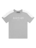 Balmain Kids logo print T-shirt - Grey