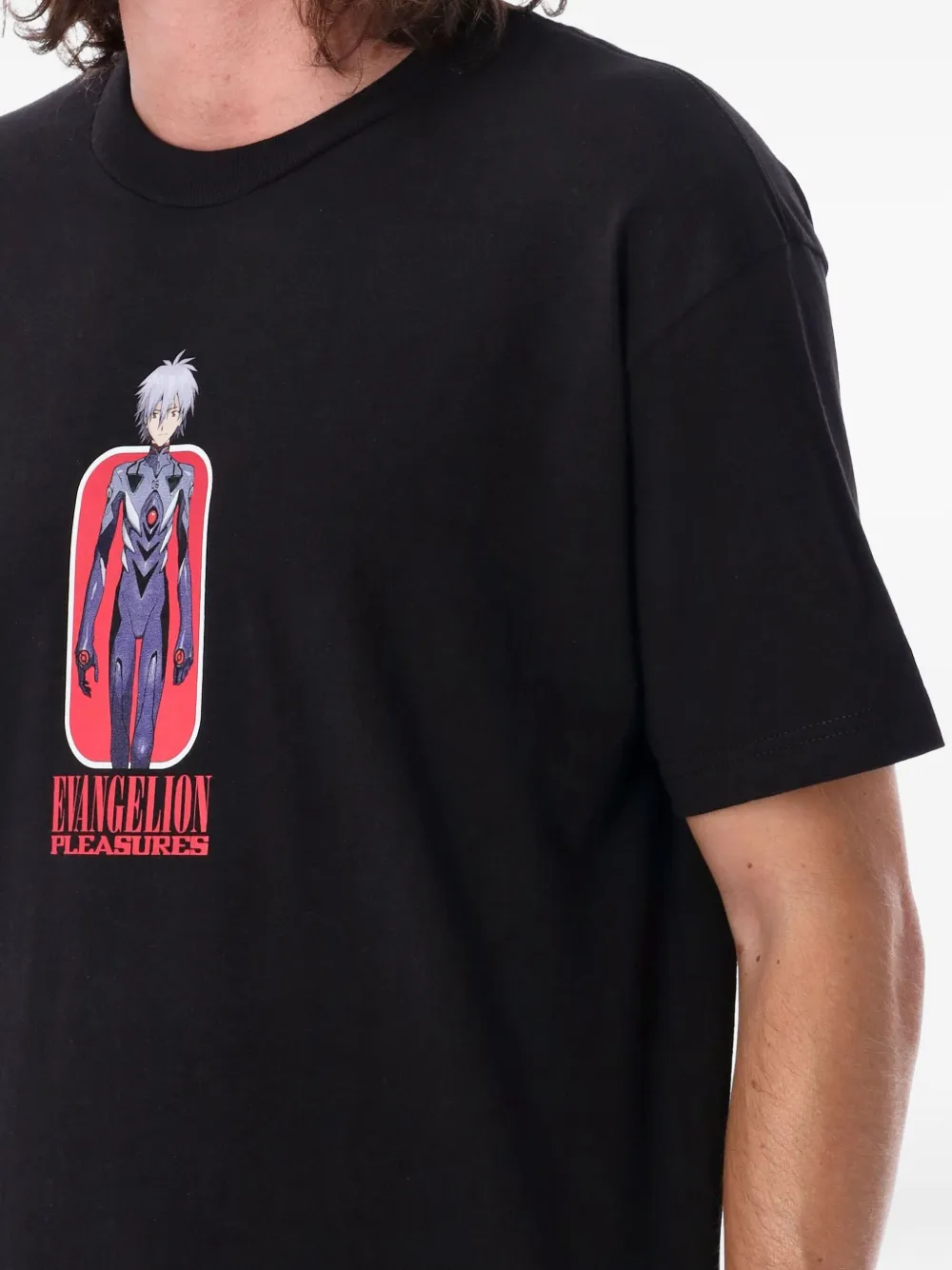 Pleasures T-shirt met grafische print Zwart