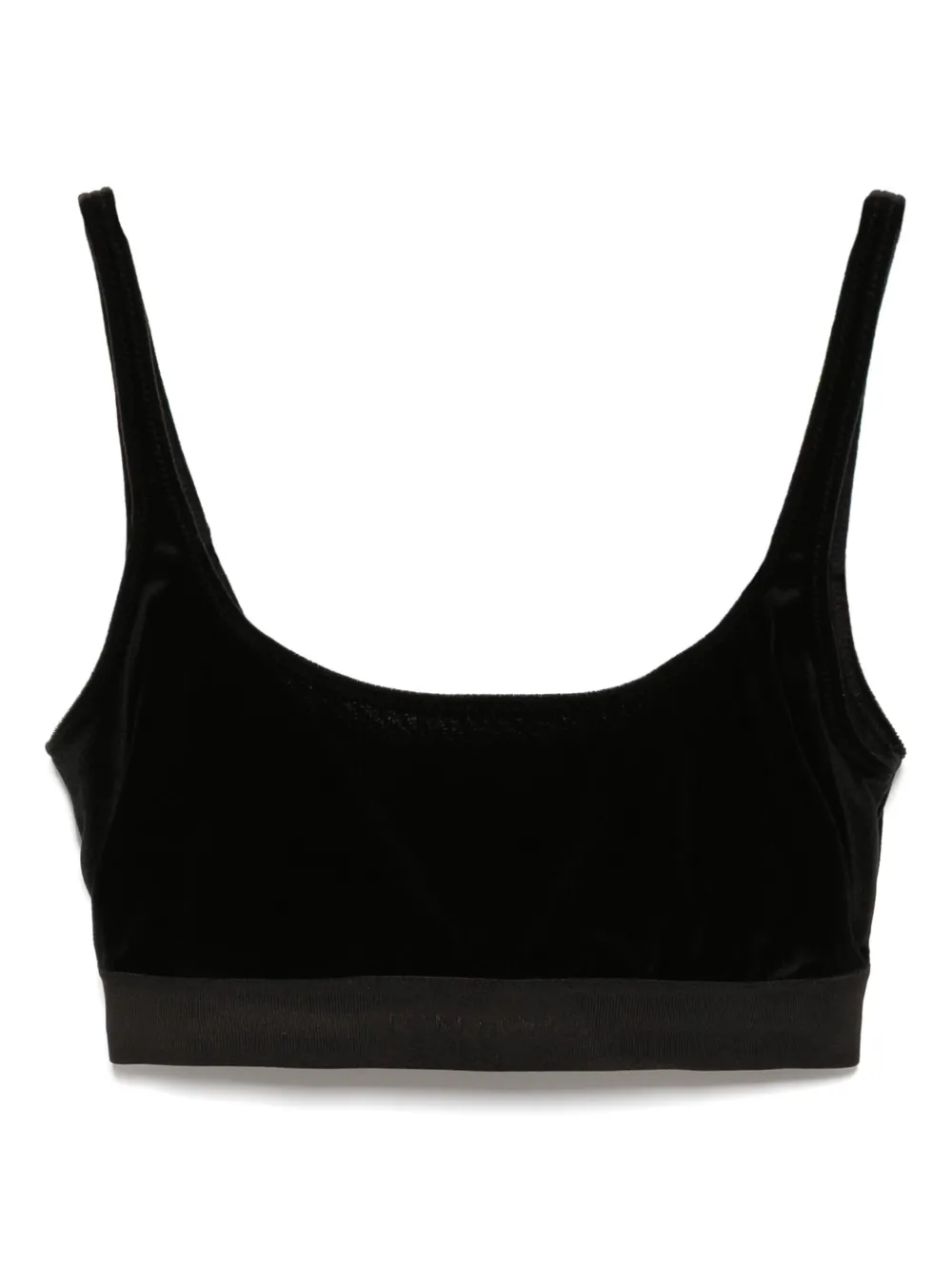 TOM FORD ベルベット クロップドトップ - ブラック TOM FORD ベルベット クロップドトップ - ブラック