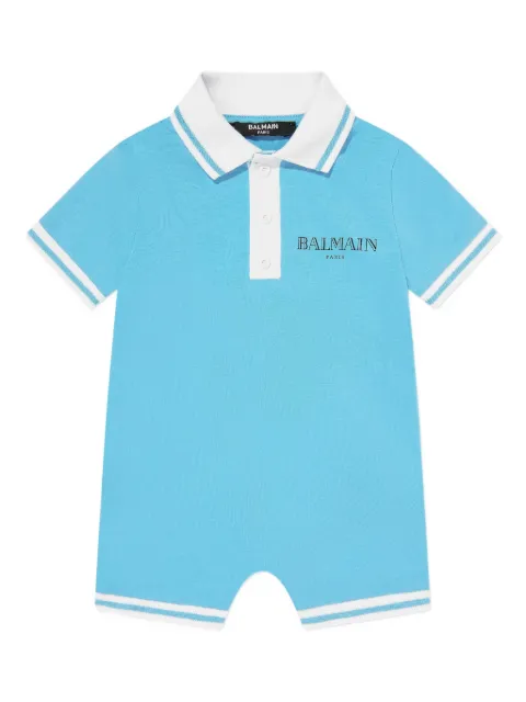 Balmain Kids Body con colletto stile polo