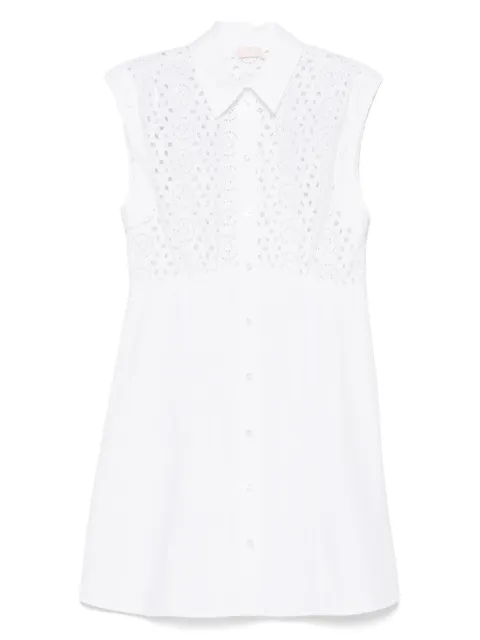 LIU JO robe en coton à coupe courte