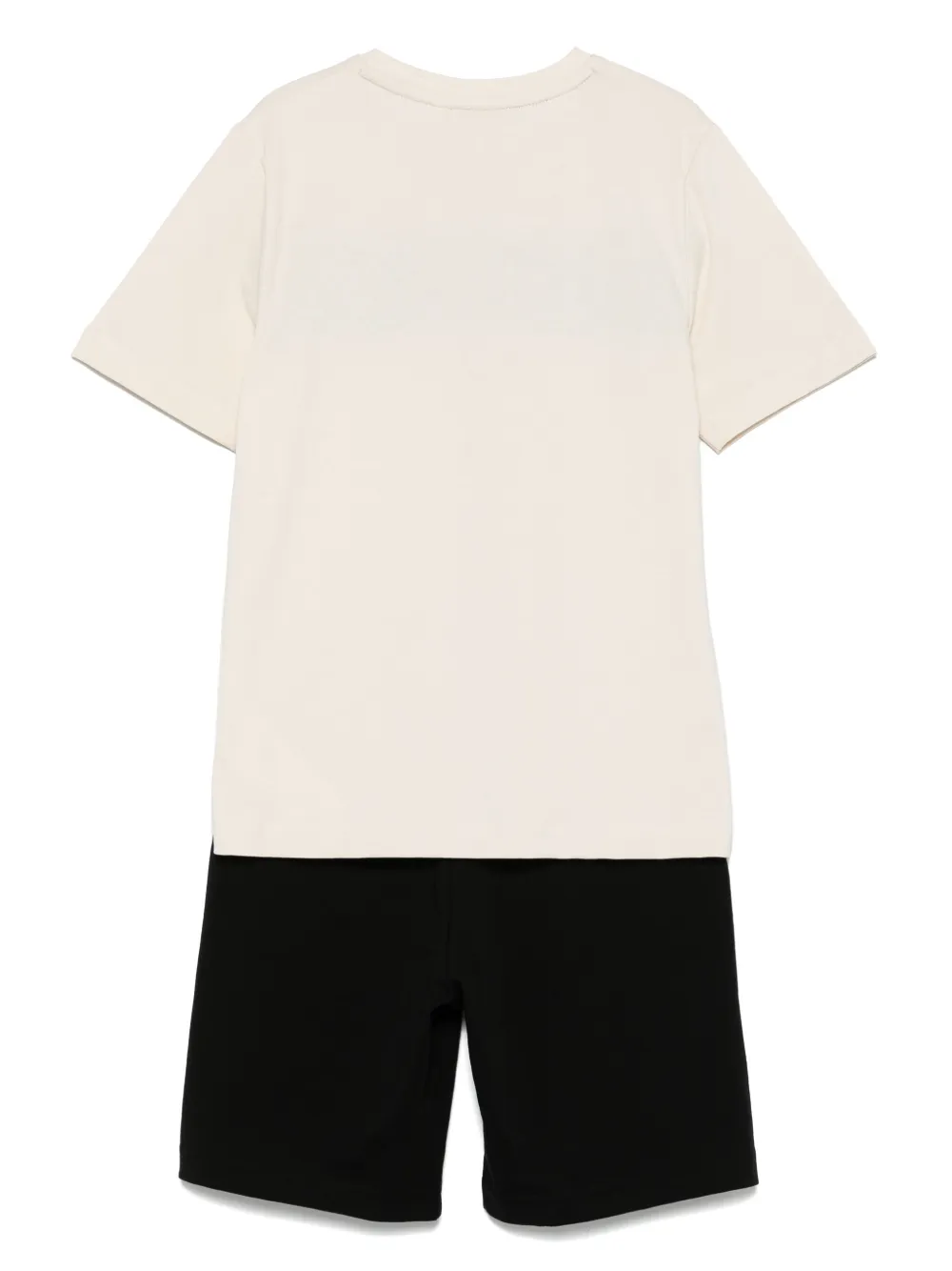 BOSS Kidswear Shorts set met logoprint Blauw