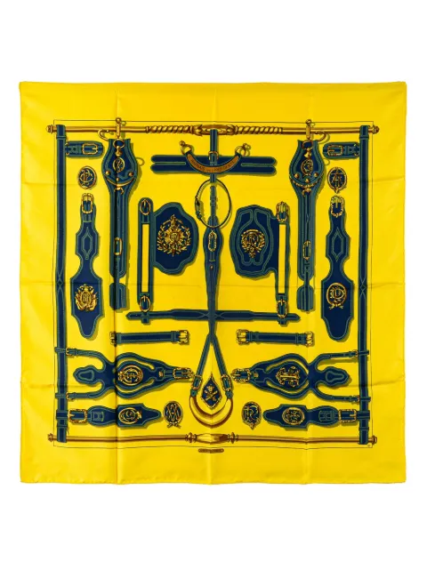 Hermès Pre-Owned 20th Century Harnais Des Presidents Silk Scarf scarves
