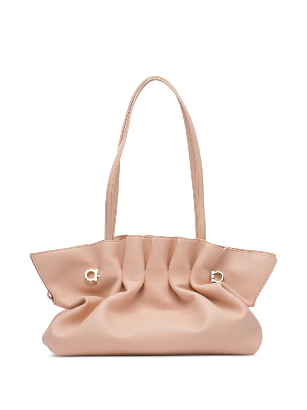 Ferragamo Shopper met ruches Roze