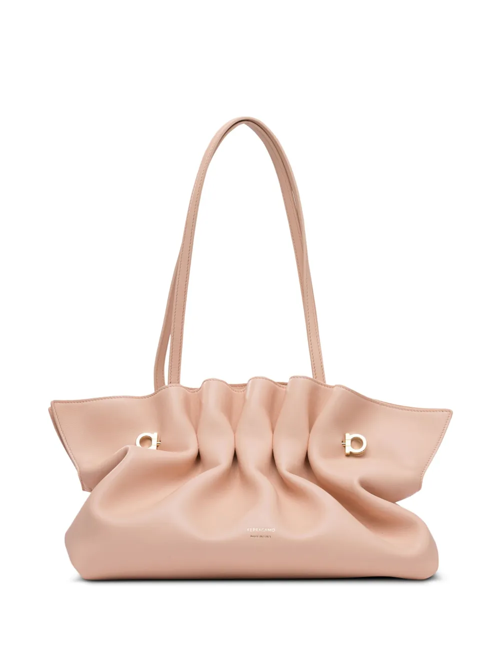 Ferragamo Shopper met ruches Roze
