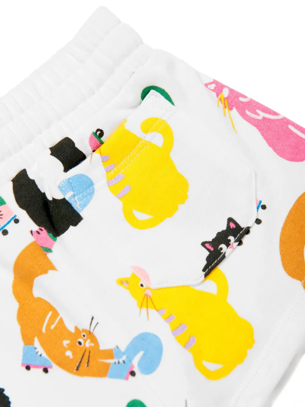 Stella McCartney Kids Shorts met kattenprint Wit