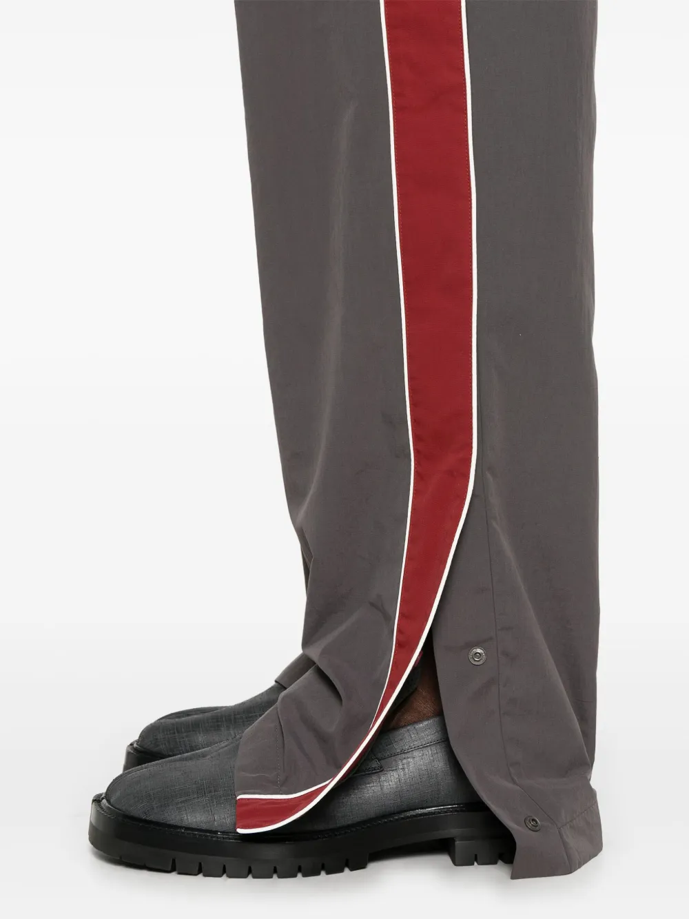 side-open panelled track pants