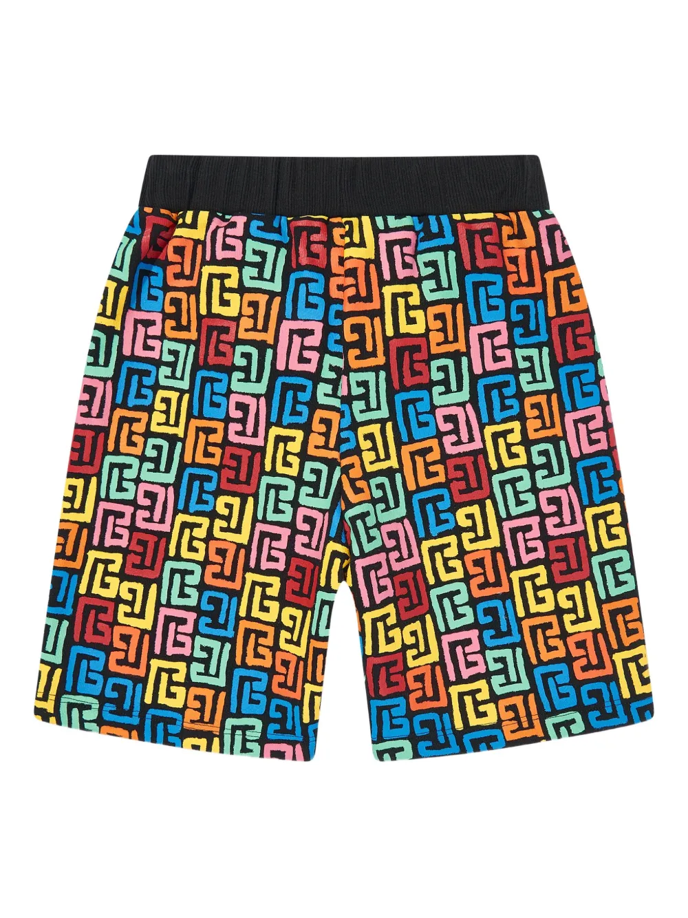 BALMAIN MONOGRAM-PRINT SHORTS