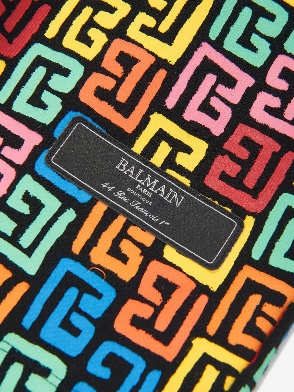 BALMAIN MONOGRAM-PRINT SHORTS