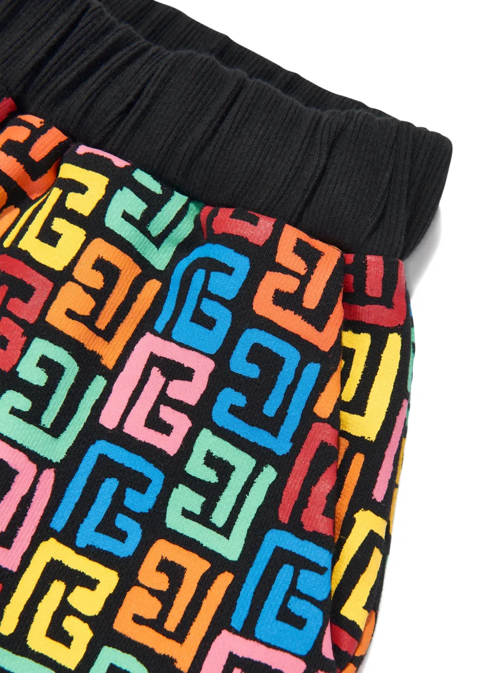 BALMAIN MONOGRAM-PRINT SHORTS