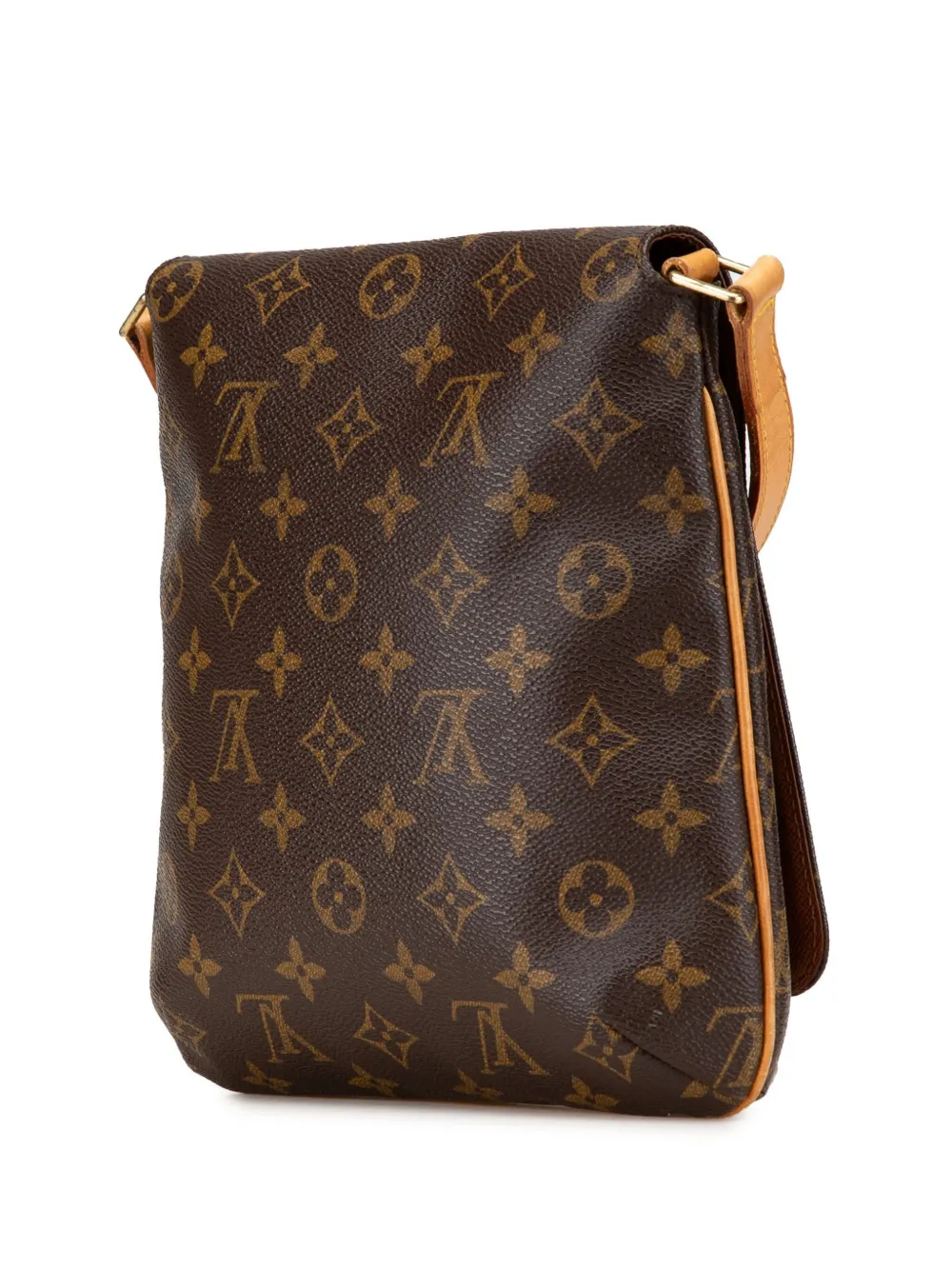 Pre-owned Louis Vuitton 1999 Monogram Musette Salsa Short Strap Shoulder Bag In Brown