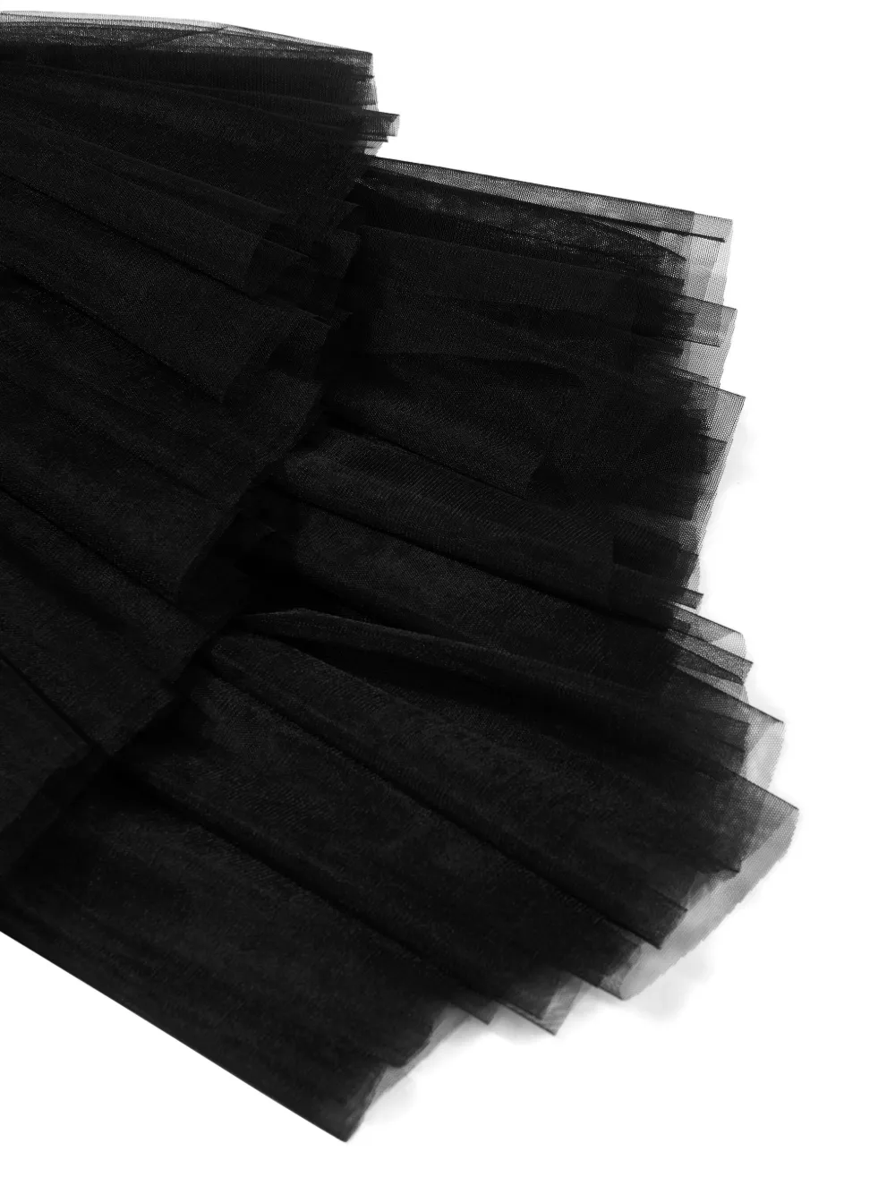 Balmain Kids Gelaagde tulen rok Zwart