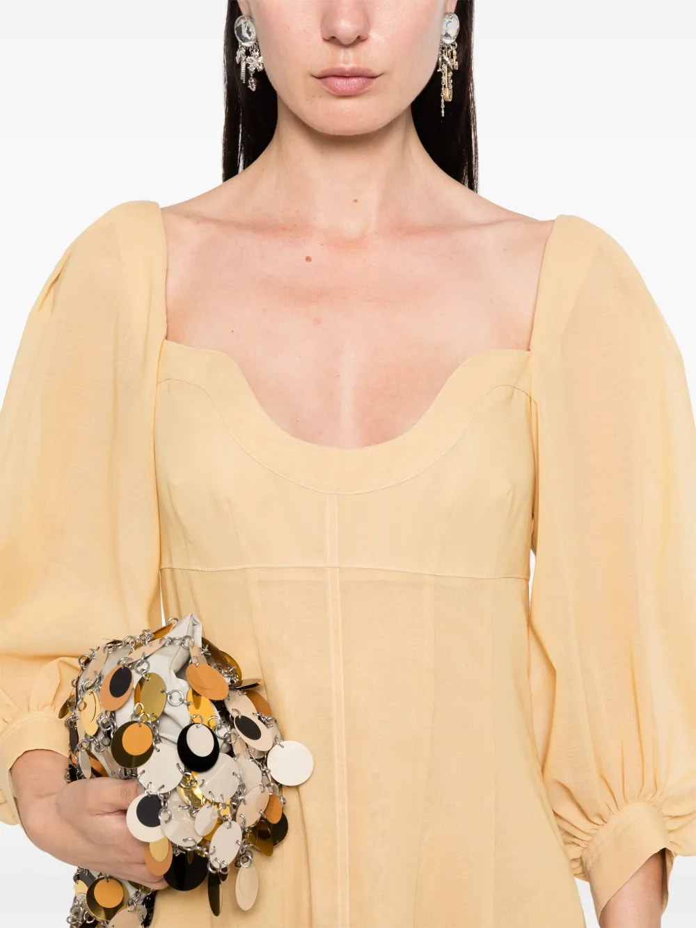 Philosophy Di Lorenzo Serafini Maxi-jurk met kant Beige