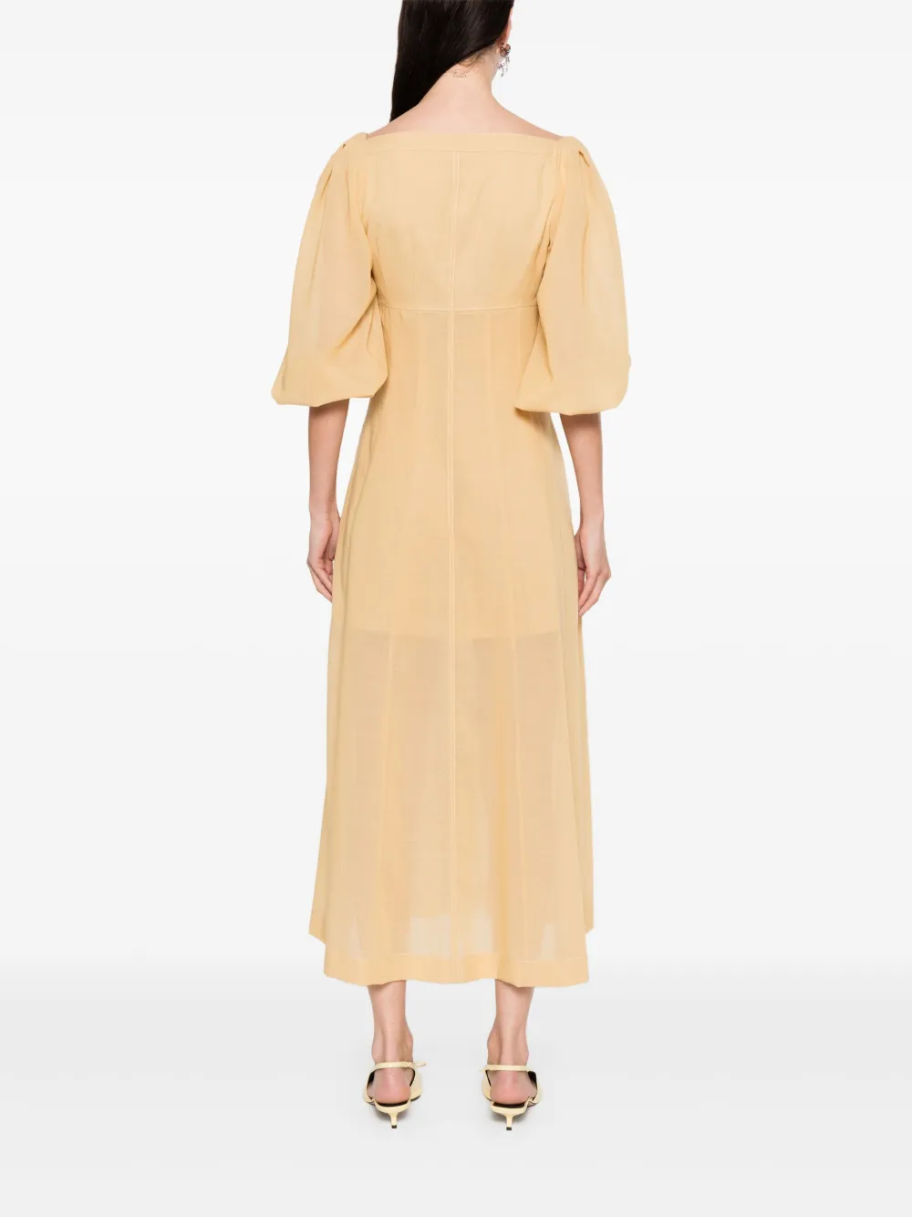 Philosophy Di Lorenzo Serafini Maxi-jurk met kant Beige