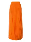 Alberta Ferretti silk maxi skirt - Orange