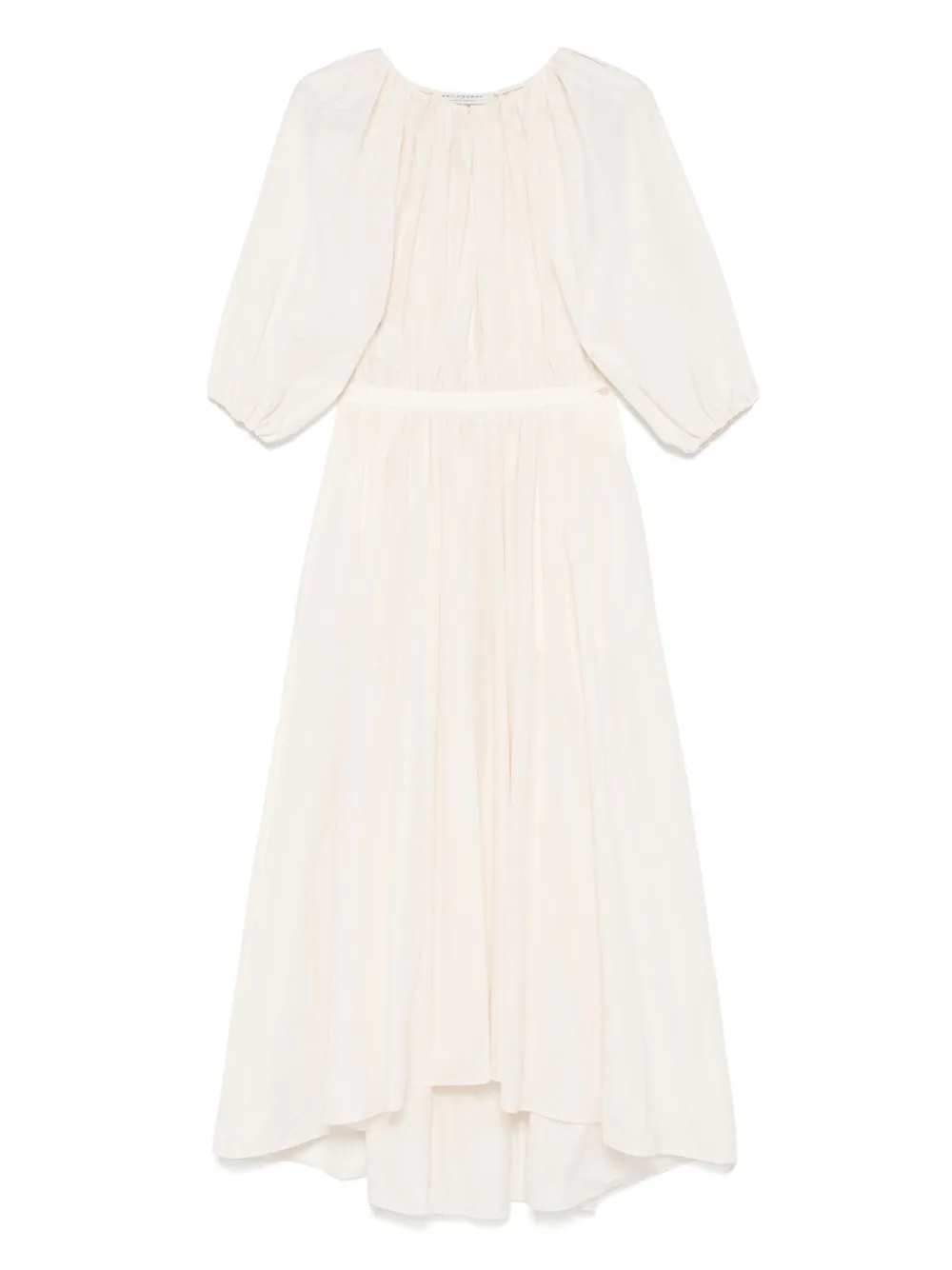 Philosophy Di Lorenzo Serafini Maxi-jurk met pofmouwen Beige