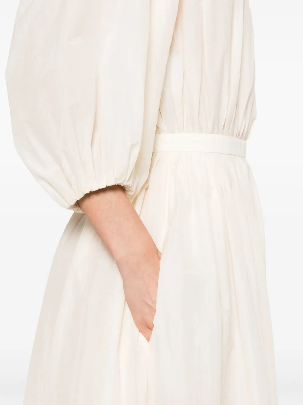 Philosophy Di Lorenzo Serafini Maxi-jurk met pofmouwen Beige
