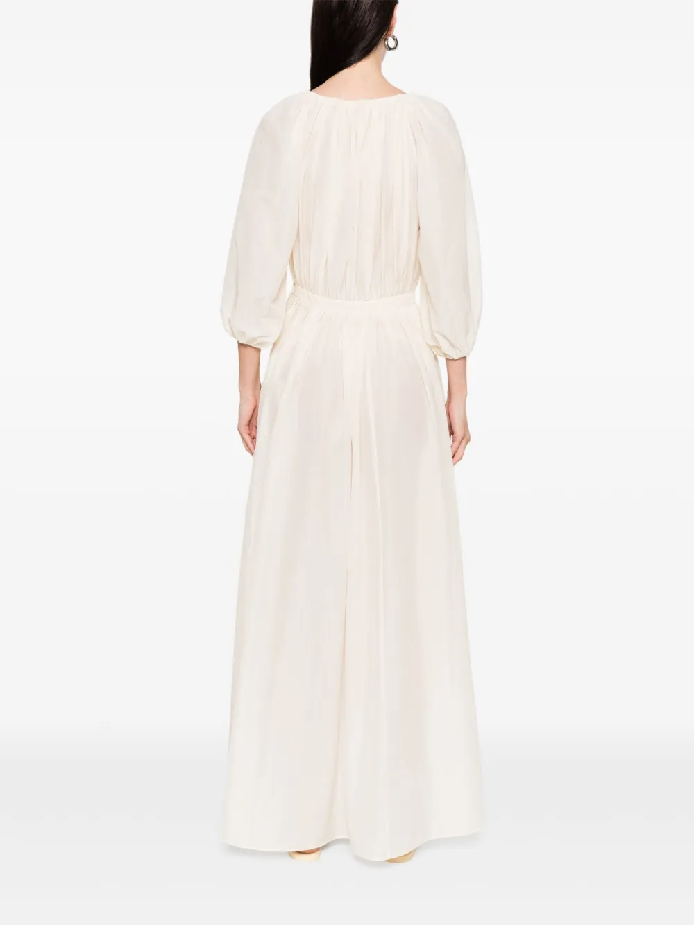 Philosophy Di Lorenzo Serafini Maxi-jurk met pofmouwen Beige