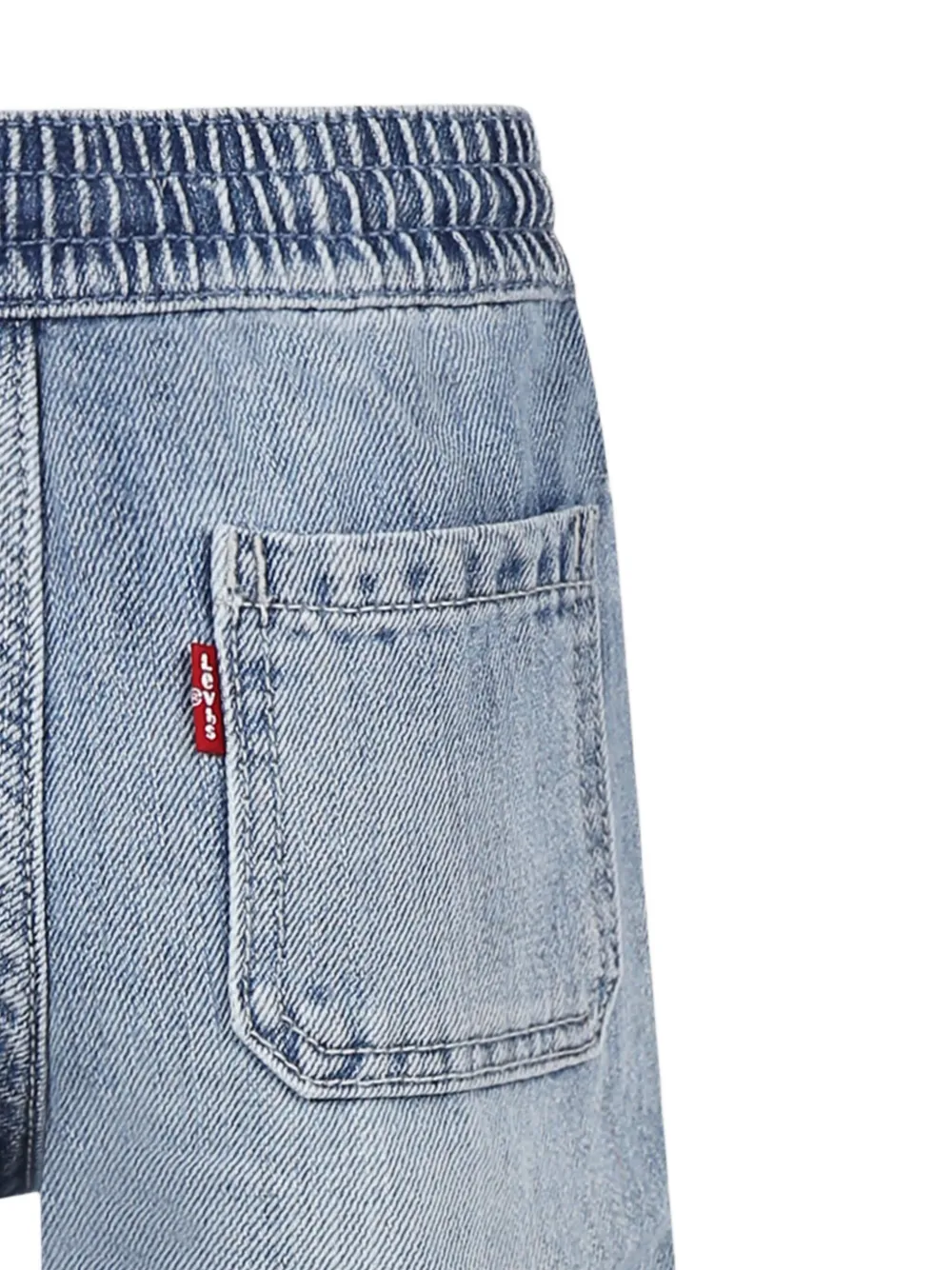 Levi's Kids Spijkershorts met gewassen-effect Blauw