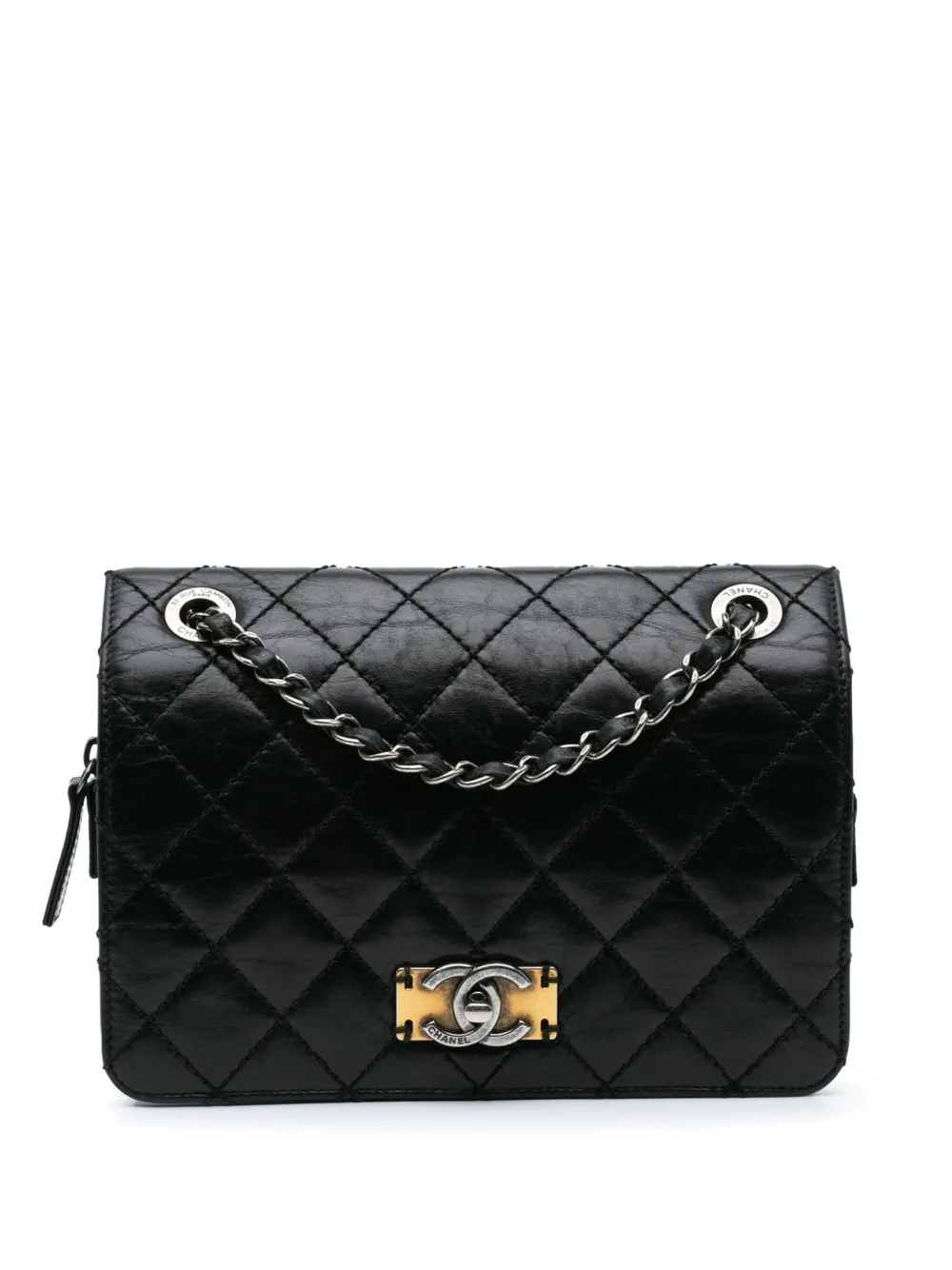 CHANEL Pre-Owned 2016-2017 Quilted Calfskin Day Trip Flap shoulder bag | Black | Image 1