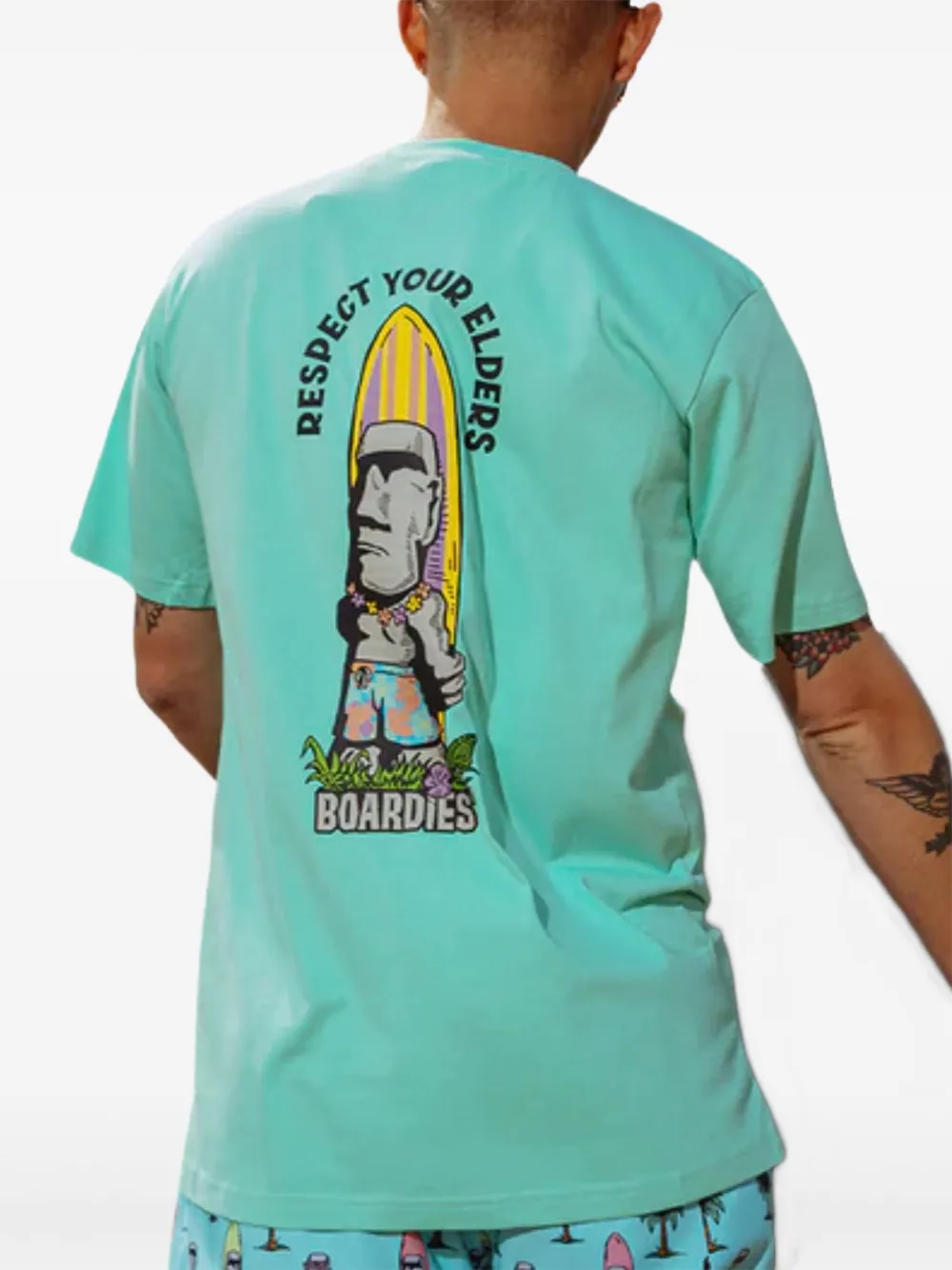 Boardies graphic-print T-shirt - Groen