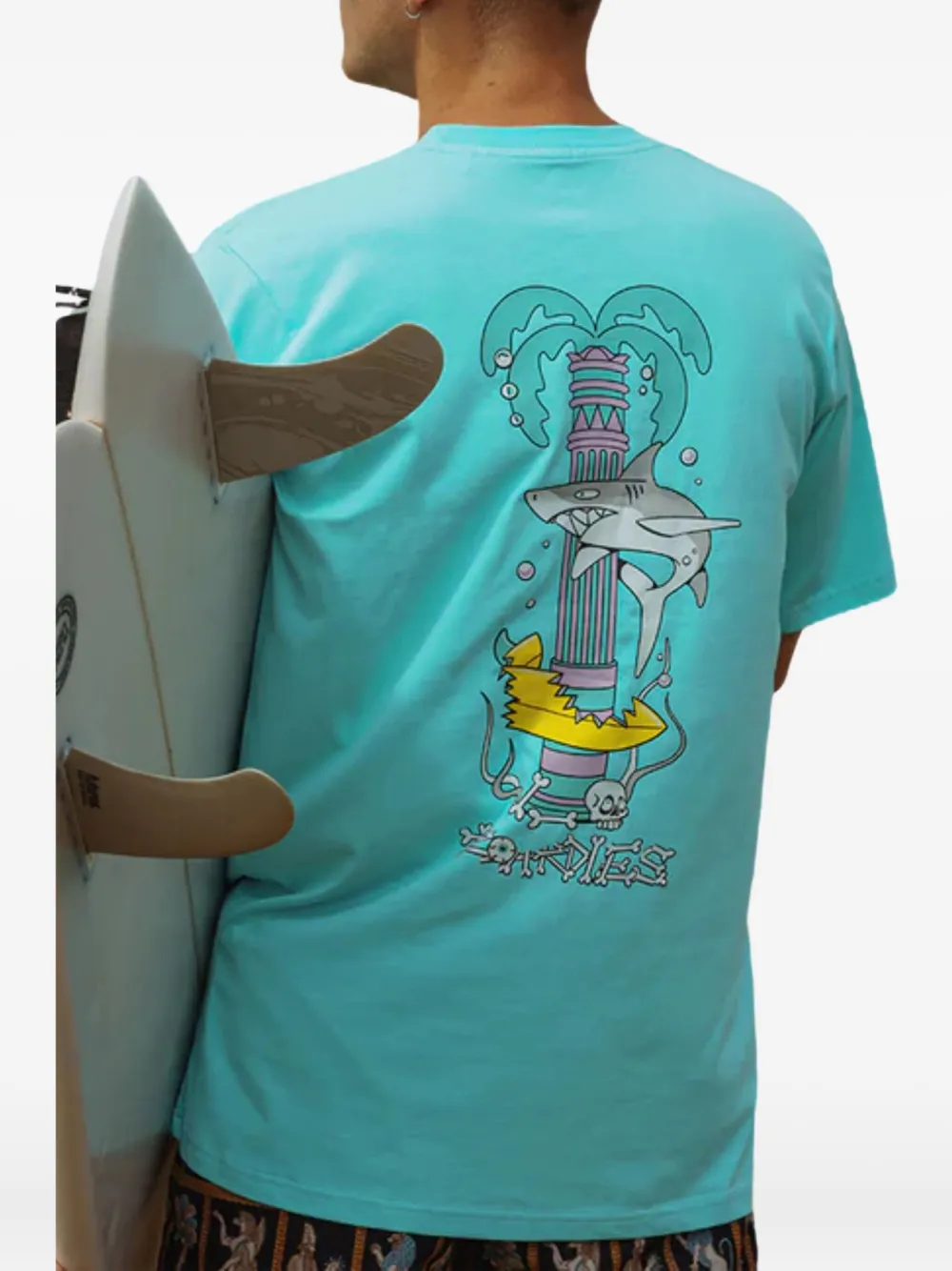Boardies graphic-print T-shirt - Blauw