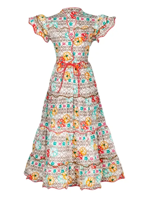 Celia B Baba ruffled tiered dress