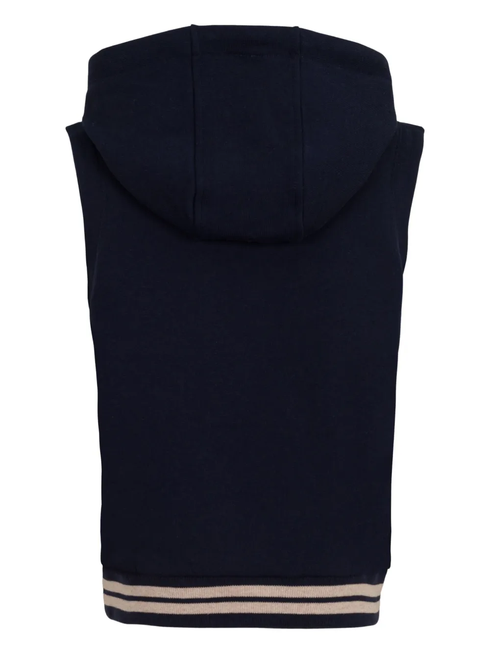 Eleventy Kids Hoodie met logoprint Blauw