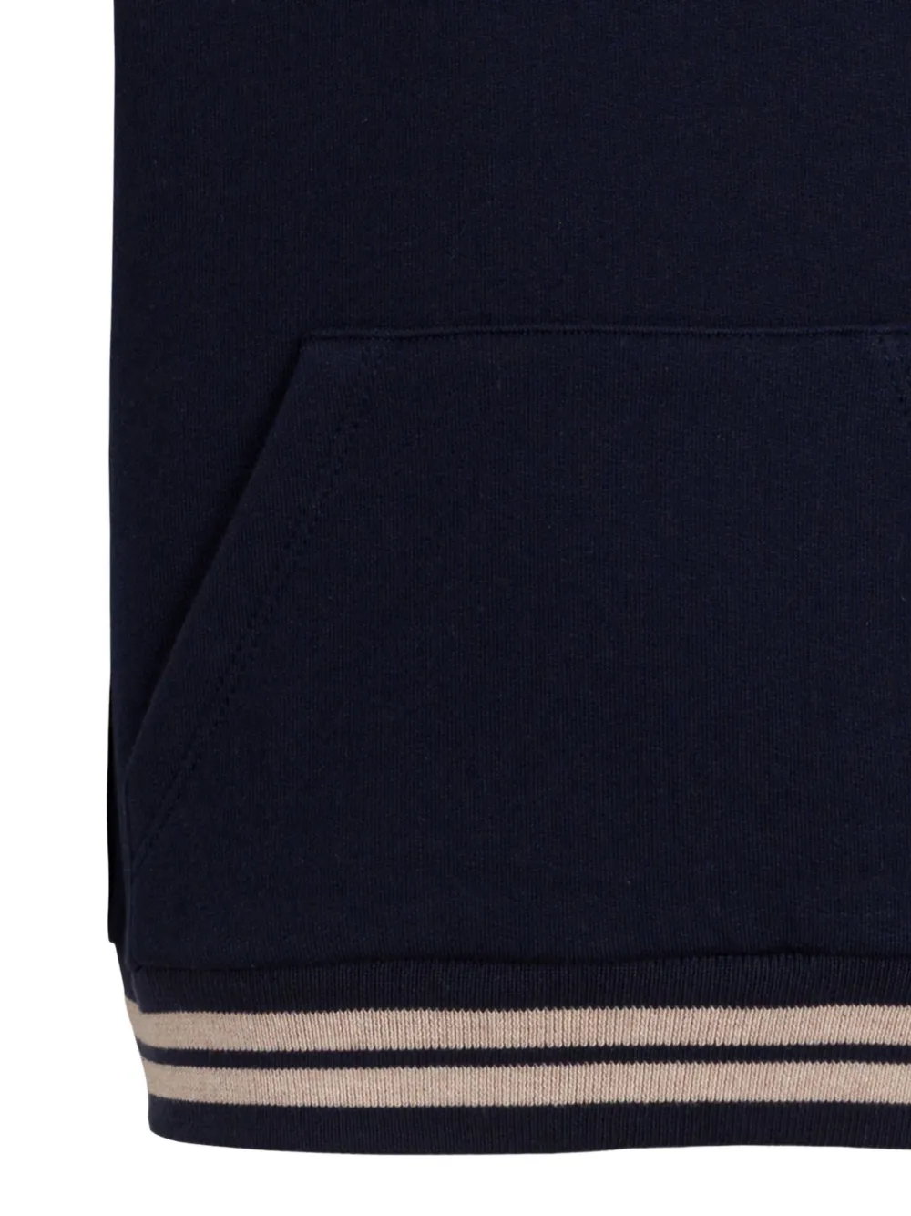 Eleventy Kids Hoodie met logoprint Blauw