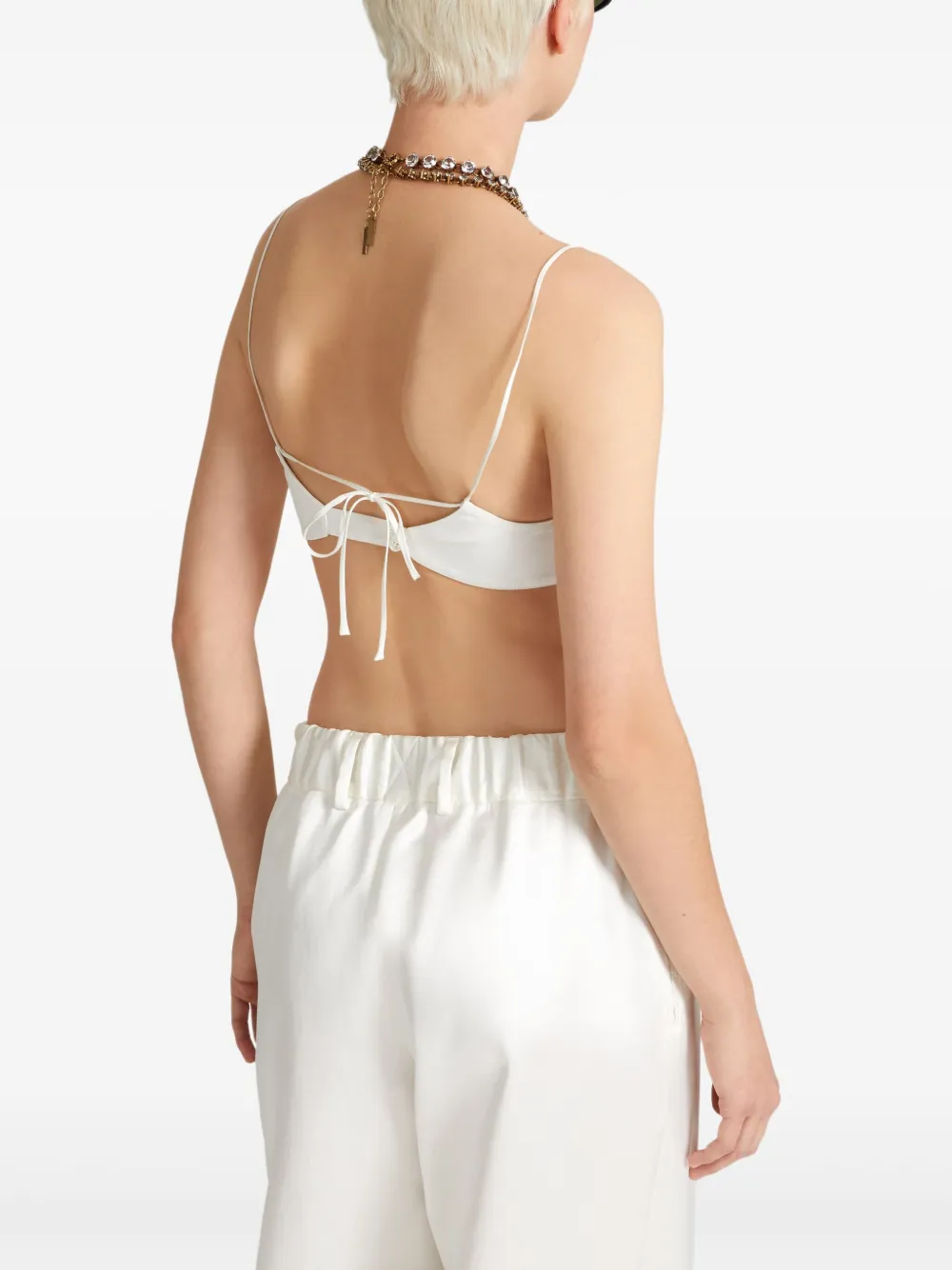 Ermanno Scervino Bh van zijdeblend Wit