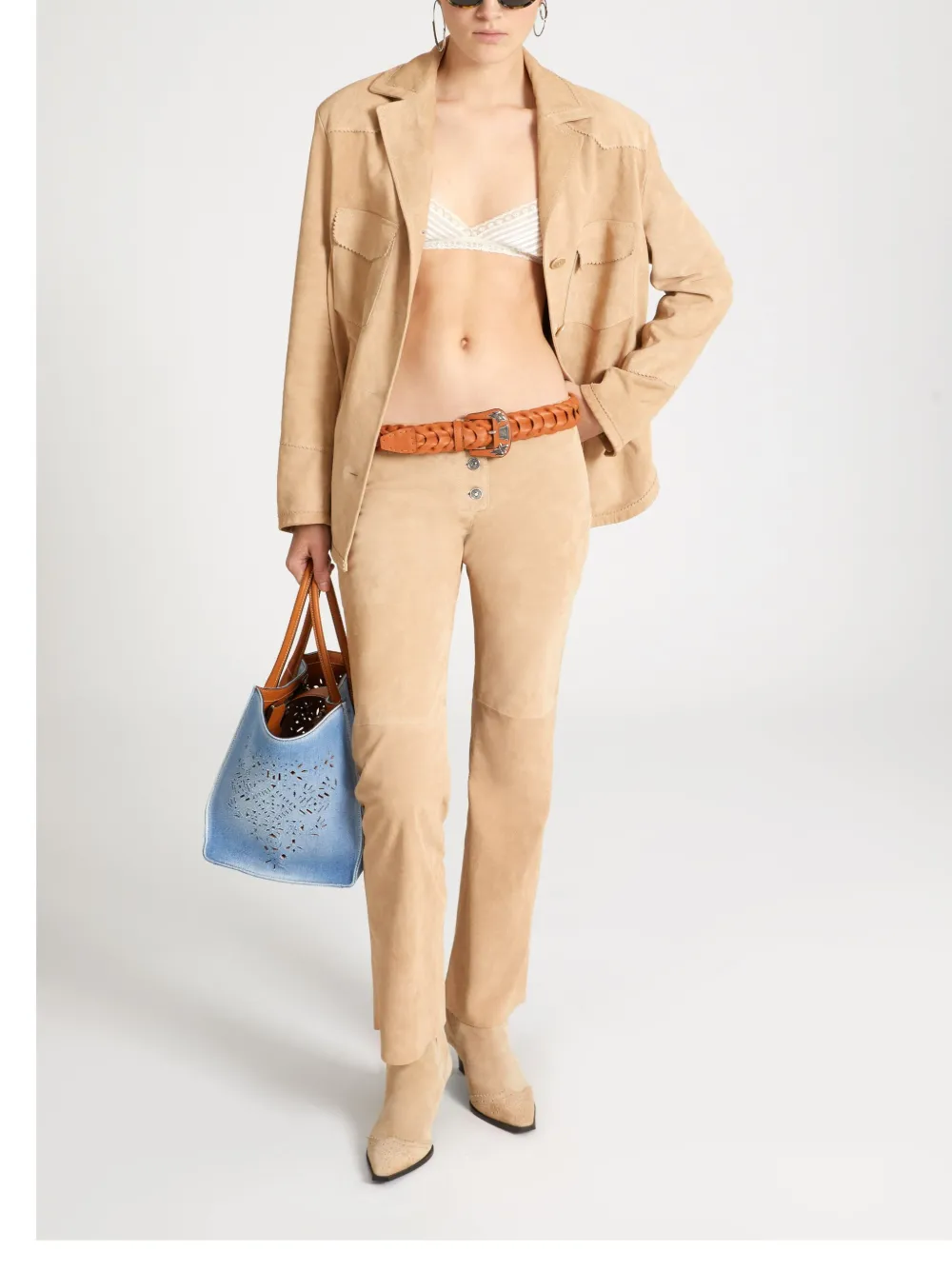 Ermanno Scervino Bralette met kanten afwerking Wit