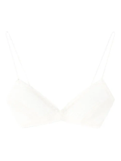 Brassière bordée de dentelle - Ermanno Scervino - Modalova