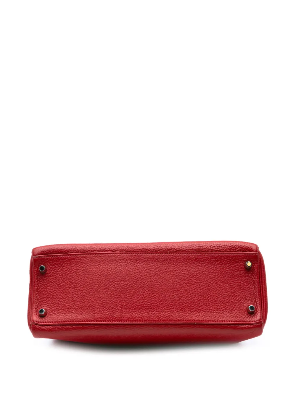 HERMES Pre-owned 2013 Clemence Kelly Ii Retourne 32 Satchel In Red