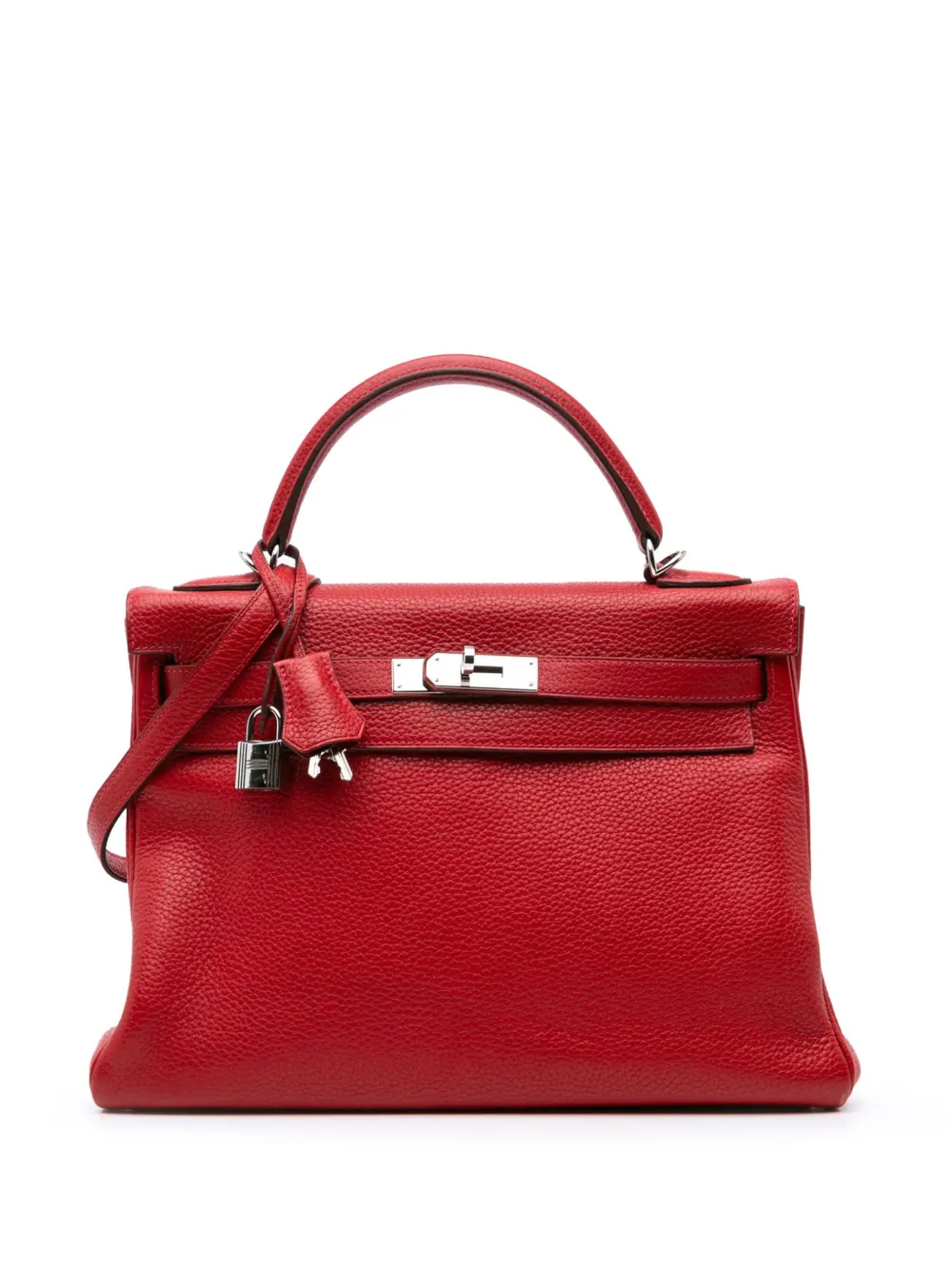 Hermès Pre-Owned 2013 Clemence Kelly II Retourne 32 satchel | Red | Image 1