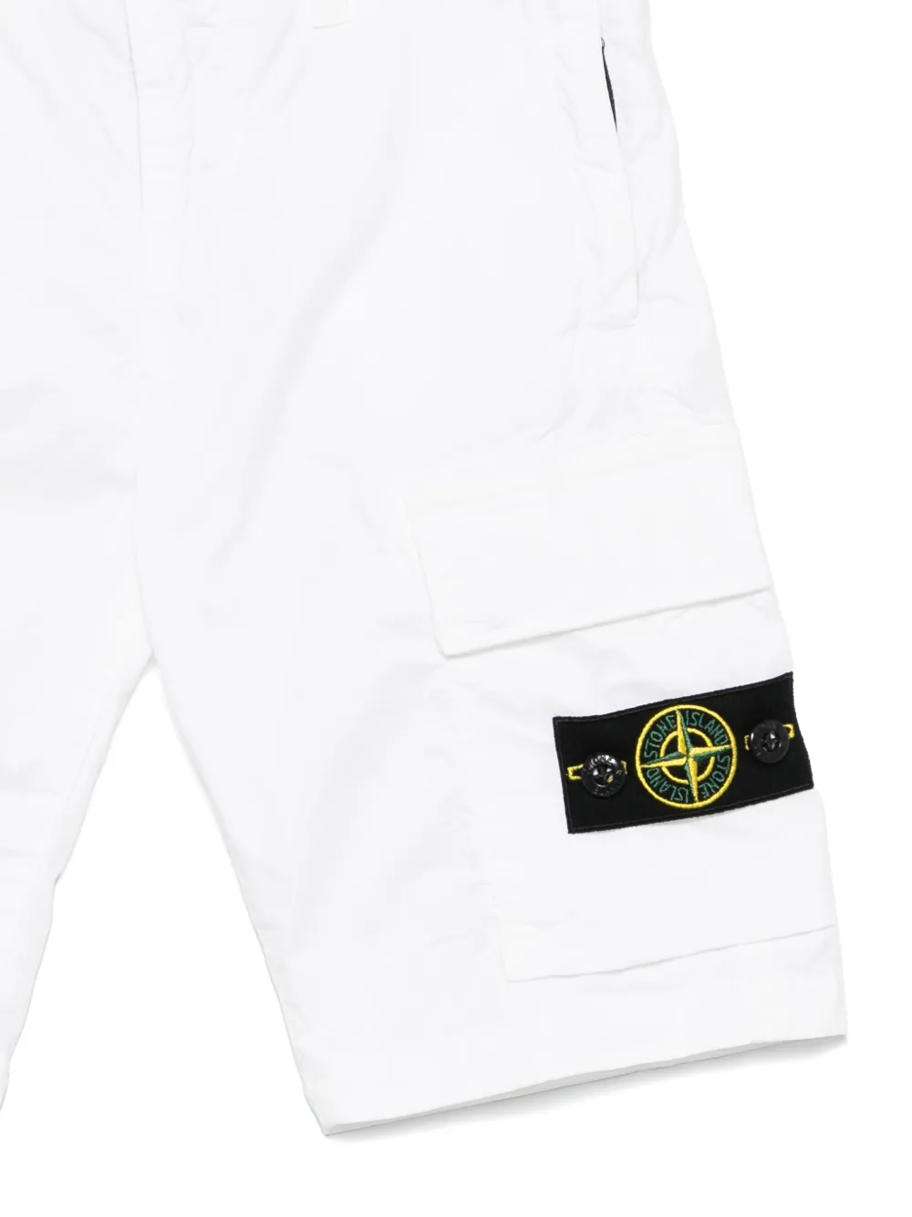 Stone Island Junior Cargo shorts Wit